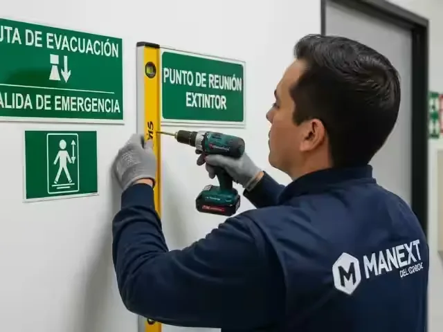 Señalización de protección civil certificada — MANEXT