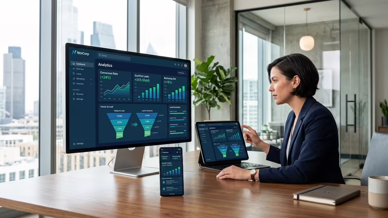 Landing page de alta conversión con analítica — OrigenLab